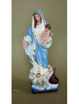Statua Madonna dei pescatori, sulla roccia 40cm