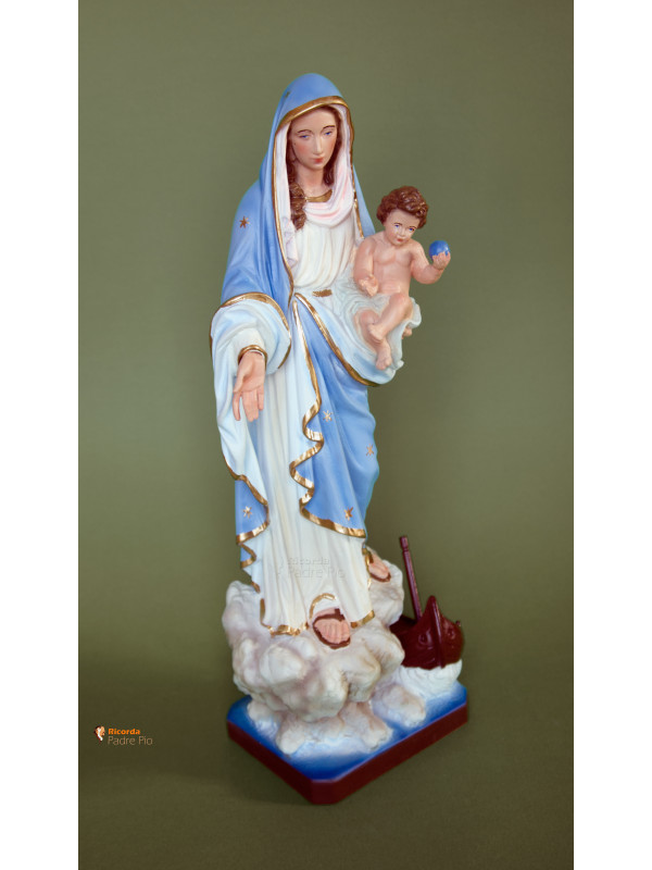 Statua Madonna dei pescatori, sulla roccia 40cm