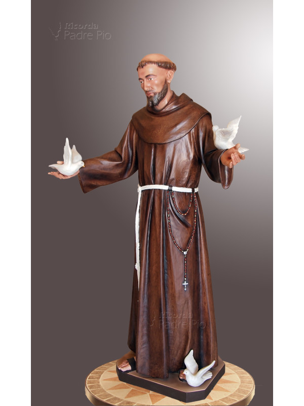 Statua San Francesco d'Assisi 140cm