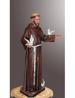 Statua San Francesco d'Assisi 140cm