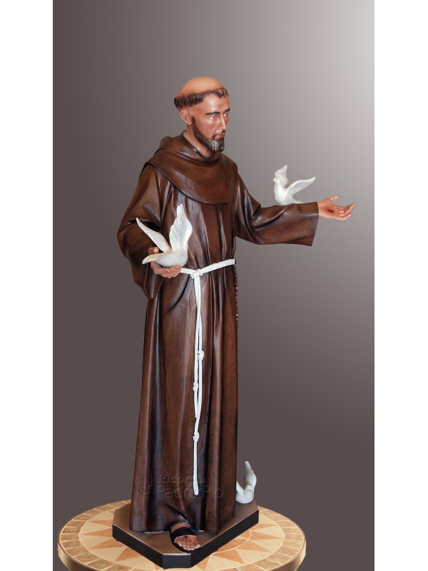 Statua San Francesco d'Assisi 140cm