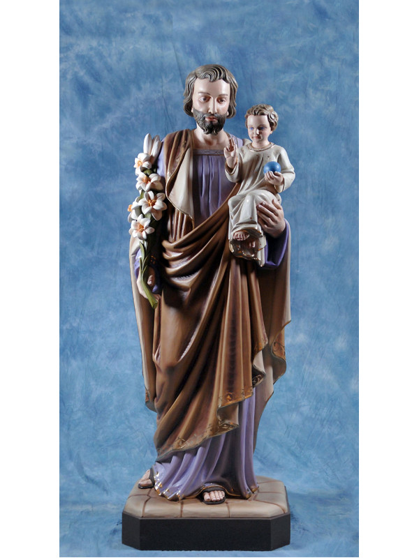 Statua San Giuseppe con Gesù bambino 180cm