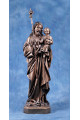 Statua San Giuseppe con Gesù bambino 85cm bronzato