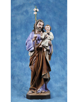 Statua San Giuseppe con Gesù bambino 85cm