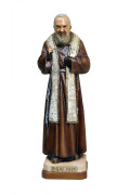 Statua Padre Pio Benedicente colorata 30cm