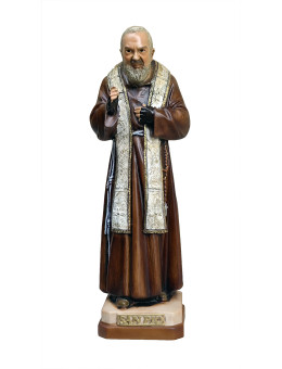 Statua Padre Pio Benedicente colorata 30cm