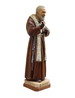 Statua Padre Pio Benedicente colorata 30cm