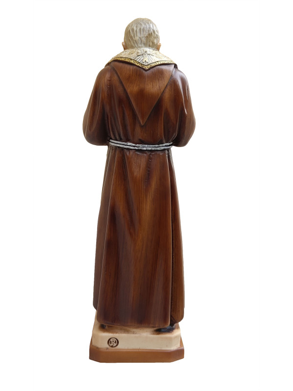 Statua Padre Pio Benedicente colorata 30cm