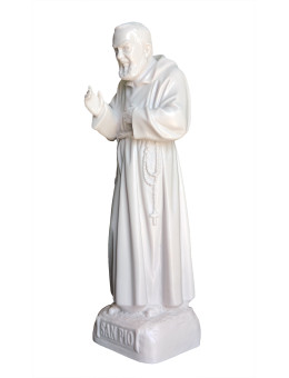 Statua Padre Pio Benedicente effetto Capodimonte 30cm