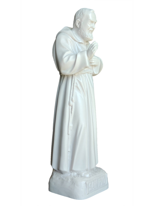 Statua Padre Pio Benedicente effetto Capodimonte 30cm