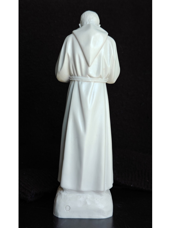 Statua Padre Pio Benedicente effetto Capodimonte 30cm