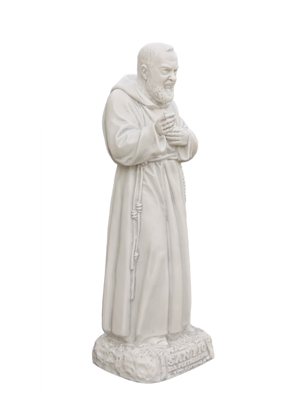 Statua Padre Pio Benedicente effetto Capodimonte 50 a 110cm