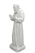 Statua Padre Pio Benedicente effetto Capodimonte 50 a 110cm