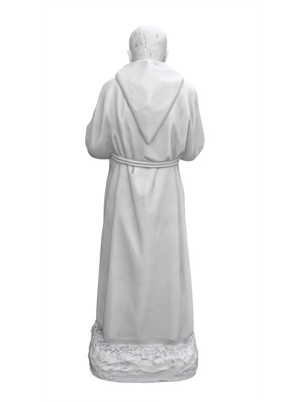 Statua Padre Pio Benedicente effetto Capodimonte 50 a 110cm