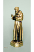 Statua Padre Pio Benedicente bronzata 20cm