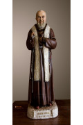 Statua Padre Pio Benedicente con stola color 78cm