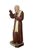 Statua Padre Pio Benedicente con stola color 92cm