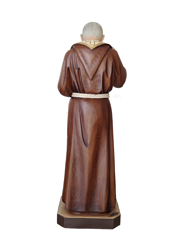 Statua Padre Pio Benedicente con stola color 92cm