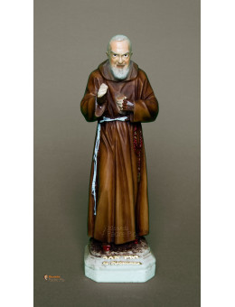 Statua Padre Pio Benedicente colorata 30cm