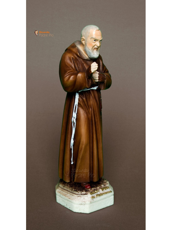 Statua Padre Pio Benedicente colorata 30cm