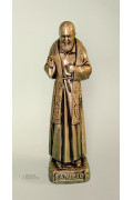 Statua Padre Pio Benedicente bronzata 40cm