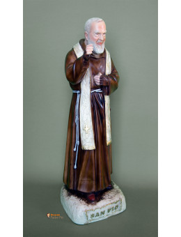 Statua Padre Pio Benedicente con stola da 50cm a 92cm