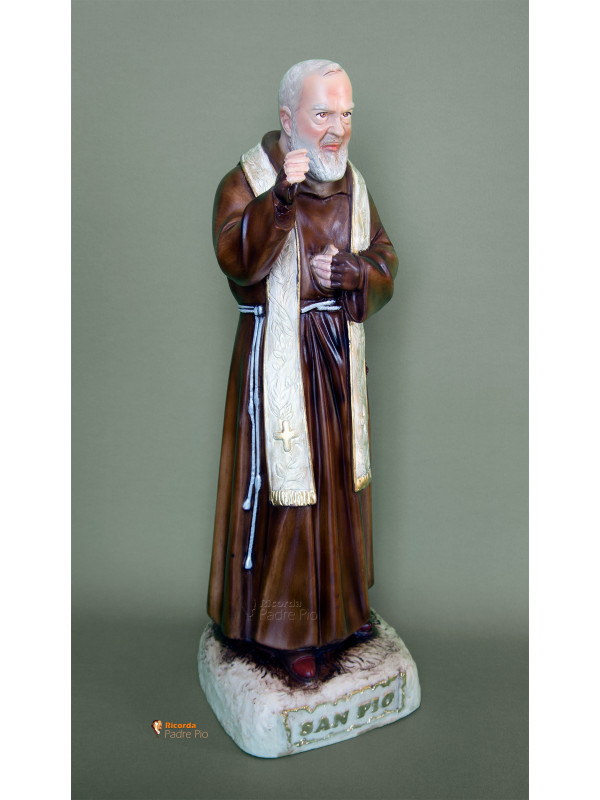 Statua Padre Pio Benedicente con stola da 50cm a 92cm