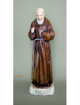 Statua Padre Pio Benedicente colorata 50 a 105cm