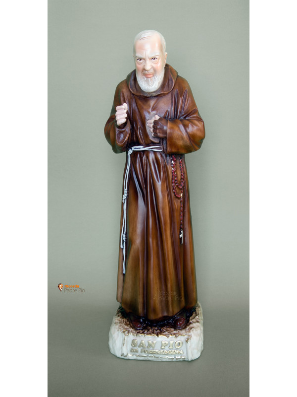 Statua Padre Pio Benedicente colorata 50cm