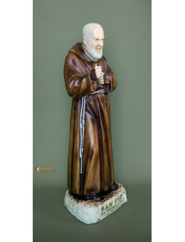 Statua Padre Pio Benedicente colorata 50cm