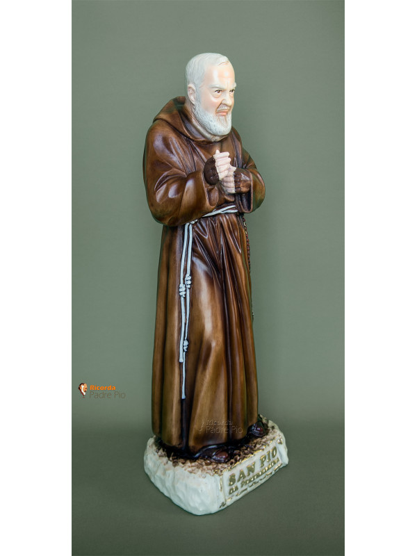 Statua Padre Pio Benedicente colorata 50cm