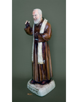 Statua Padre Pio Benedicente con stola da 50cm a 92cm