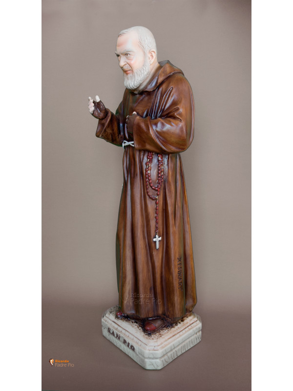 Statua Padre Pio Benedicente colorata 60cm