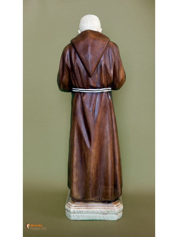 Statua Padre Pio Benedicente colorata 60cm