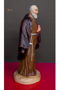 Statua Padre Pio con mantello, 50cm