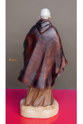Statua Padre Pio con mantello, 50cm