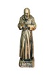 Statua Padre Pio Benedicente bronzata 30cm