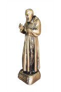 Statua Padre Pio Benedicente bronzata 30cm