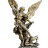 Statua San Michele Arcangelo Bronzato 30cm