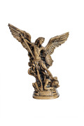 Statua San Michele Arcangelo Bronzato 40cm