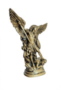 Statua San Michele Arcangelo Bronzato 40cm