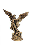 Statua San Michele Arcangelo Bronzato 40cm