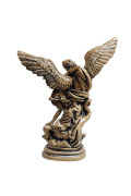 Statua San Michele Arcangelo Bronzato 40cm