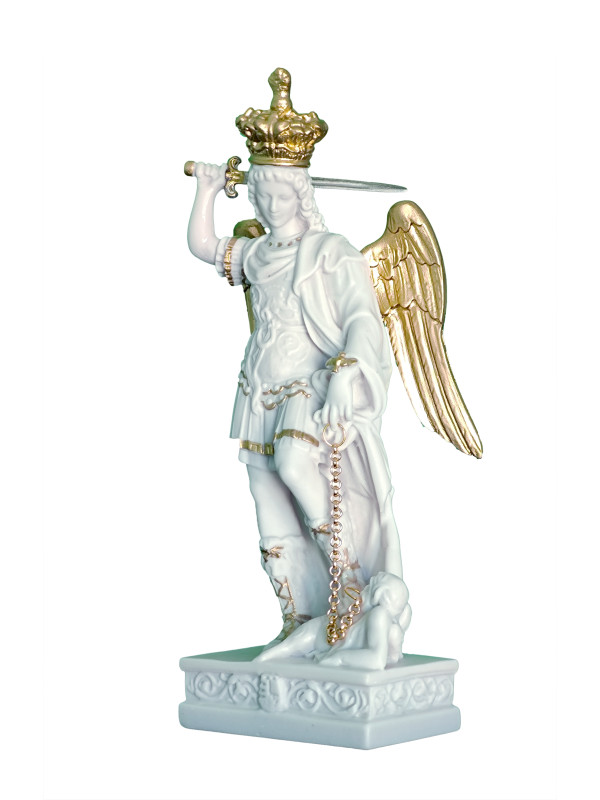 Statua San Michele Arcangelo 18cm