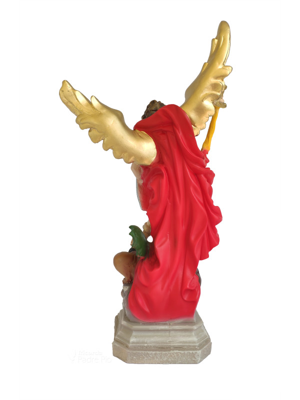 Statua San Michele Arcangelo Resina col. 20cm