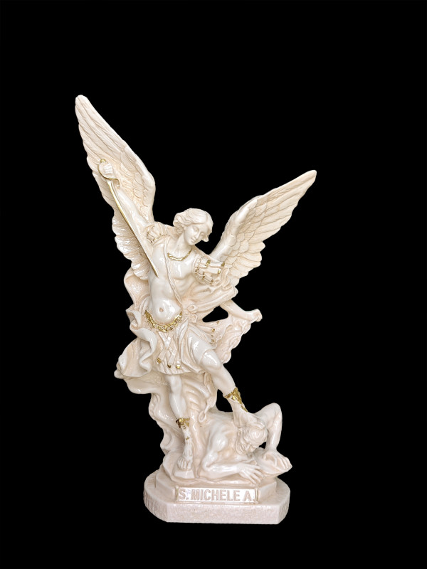 Statua San Michele Arcangelo Antichizzato 30cm