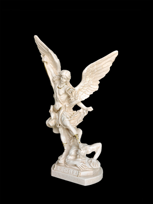 Statua San Michele Arcangelo Capodimonte 40cm