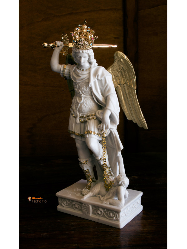 Statua San Michele Arcangelo 34cm