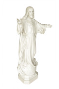 Statua Sacro Cuore di Gesù 85cm effetto Capodimonte