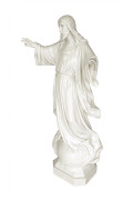 Statua Sacro Cuore di Gesù 85cm effetto Capodimonte